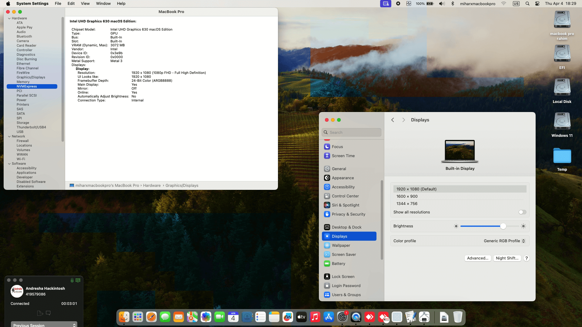 Asus ROG Strix G G531G DBQ086T [CoffeeLake   Intel UHD 630 + I2C]   OpenCore 1